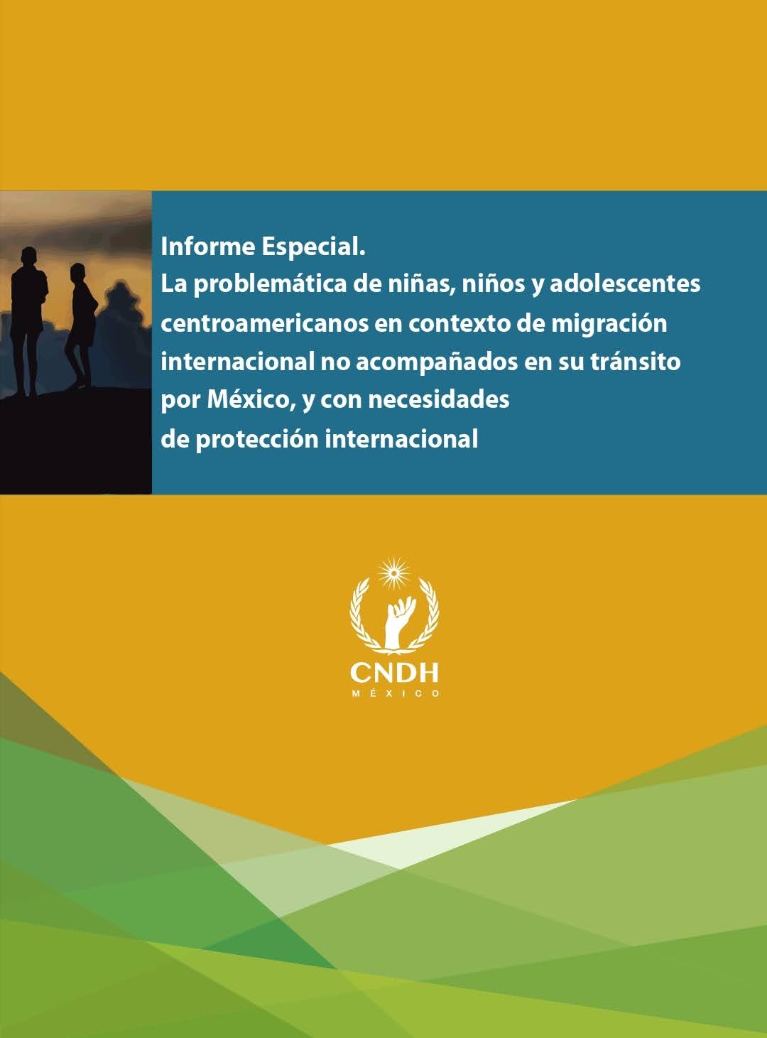 La problemática de niñas, niños y adolescentes centroamericanos en contexto de migración internacional no acompañados en su tránsito por México, y con necesidades de protección internacional