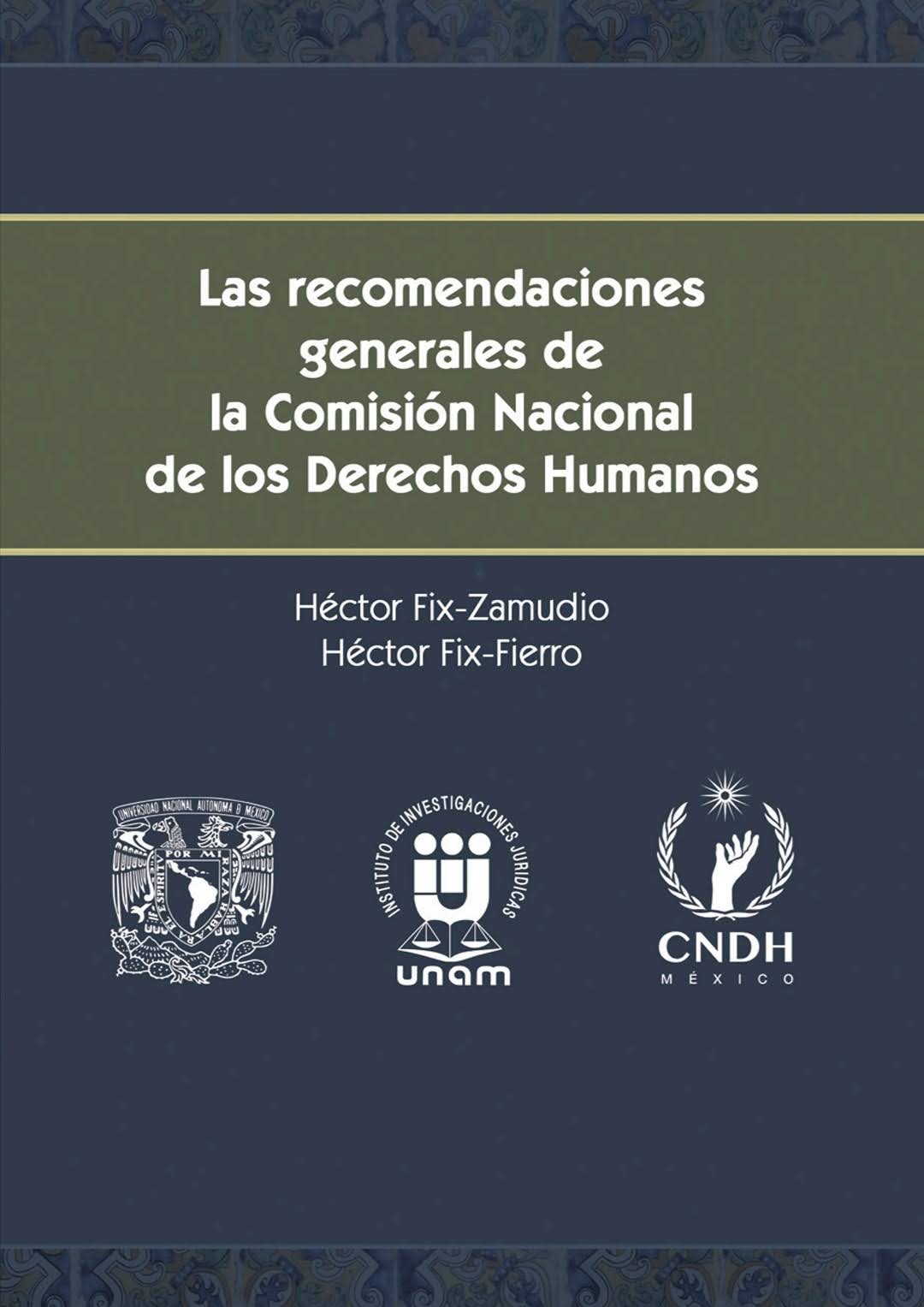 Las recomendaciones generales de la Comisión Nacional de los Derechos Humanos